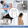 Ez2care Shower Chair, Adjustable Non-Slip Shower Bench with Suction Feet,