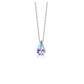 Women's Aurora Borealis Crystal Pendant Necklace, Jewelry (Style No 1)