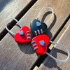 Heart-shaped Soft Wire Lock Dial Lock Black 3ea