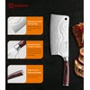 KEEMAKE Meat Cleaver Knife 7-Inch Razor Sharp High Carbon Steel
