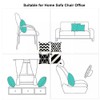 4 PCS Throw Pillow Case Pillows Cushion Cover Black and
