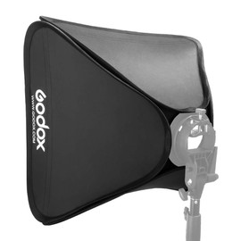 Godox 24"x24"/60cmx60cm Portable Collapsible Softbox Kit for Camera Photography Studio Flash fit Bowens Elinchrom Mount