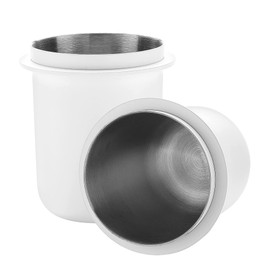 Normcore White Portafilter Dosing Cup 58 mm | Portafilter Dosing Cup | Coffee Dosing Container | Dosing Cup for Portafilter | Non-Stick Coating White Stainless Steel