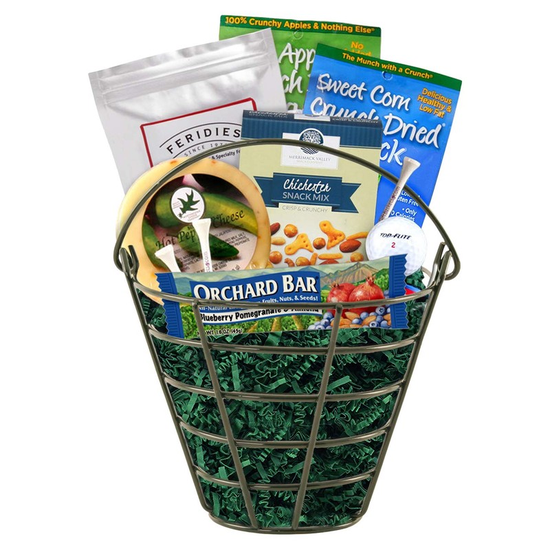 Wald Imports Green Metal Golf Ball Bucket