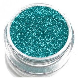 GLIMMER Body Art Aquamarine Body Glitter Refill, 1.5 oz, Squeezable Bottle with Precision Tip