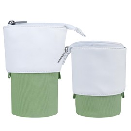 Fmeida Pencil Case Girls Pencil Case Teenager Pencil Case Boy School Pencil Case Pencil Case Pencil Case 2 in 1 from Pencil Case to Pencil Holder Pencil Case School, Green, pencil case