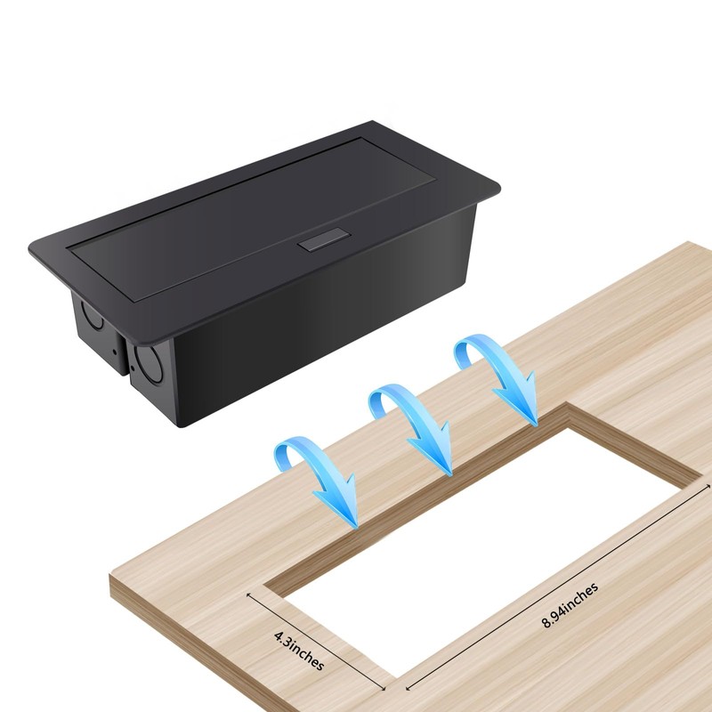 Pop Up Outlet;Pop up Power Strip; Embedded countertop;6.5 Feet 16AWG