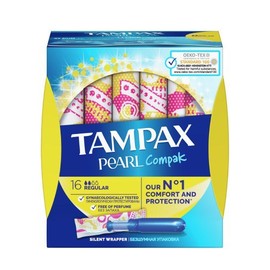 Tampax Compak Pearl Regular, 16pcs