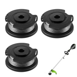 QianDanS Strimmer Spool and Line for Bosch ART 23 and ART26,EasyGrassCut 23, EasyGrassCut 26, EasyGrassCut 18, 18-230, 18-260, LI Grass Trimmer Replace F016800569 F016800385 (Black, 3 Pcs)