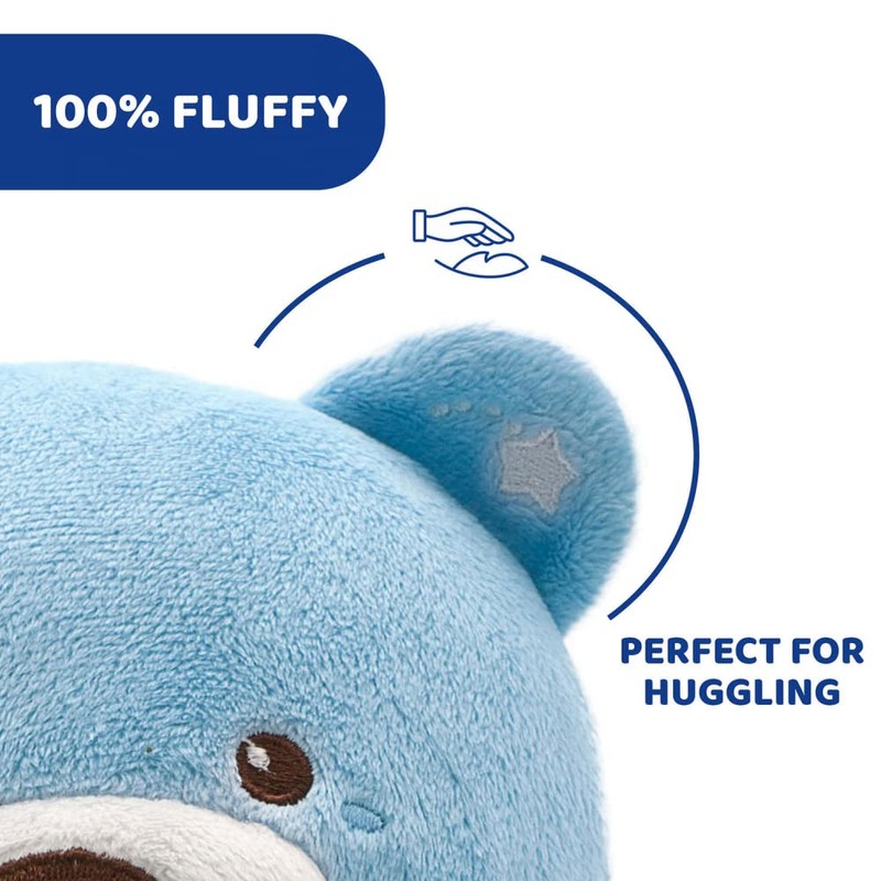 Chicco First Dreams Teddy Bear with Night Light, Blue |