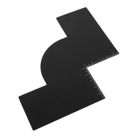 FRCOLOR Beard Styling Guide Barber Hair Line up Tool Plastic Beard Guide Hairline Shaper for Clean Edges