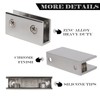 WANXIANG Glass Shelf Brackets Wall-Mounted Glass Shelf Holder Polished Chrome