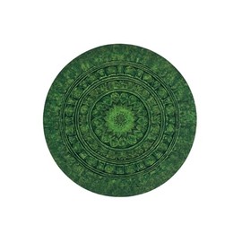 Craft Trade Mandala Green Round Tapestry Indian Wall Towel Tapestry Wall Hanging Boho Tapestries for Home Decoration Living Room and Bedroom - 183 cm