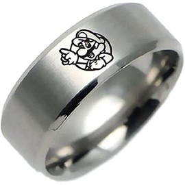 TCB Creations Mario Game Character Stainless Steel Cosplay Metal Ring (7)