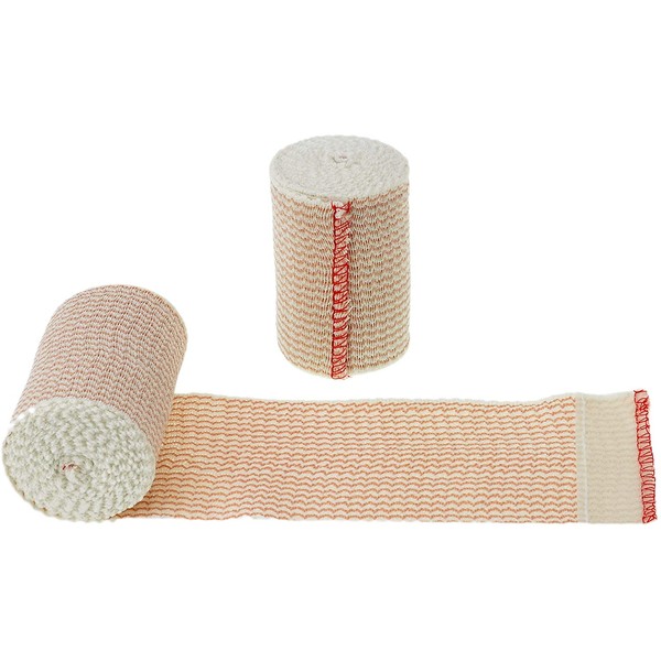 Dealmed 10 Pack 3" Elastic Bandage Wrap with Self-Closure, Comfort Compression Roll, 4.5 Yards Stretched