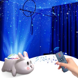 LED Starry Sky Projector, Northern Light Projector, Night Light, Starry Sky Lamp, 10 Light Colours, Starry Sky Projector, Adults, Music + Bluetooth + Remote Control Night Light Starry Sky Projector