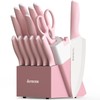 Astercook 15pcs high carbon stainless steel kitchen knife steak knife