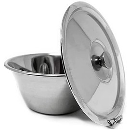 Space Home - Flan Mould with Lid and Closure - Baking Mould for Flan - Stainless Steel - 20 cm