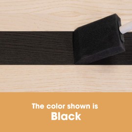 Furniture Clinic Wood Stain | Black | Water Based | Fast Drying, Low Odor, & Non-Toxic | For Indoor & Outdoor Furniture and More | Multiple Finishes | (17oz / 500ml)