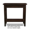 BOWERY HILL Solid Wood Rectangular End Table in Chocolate Cherry