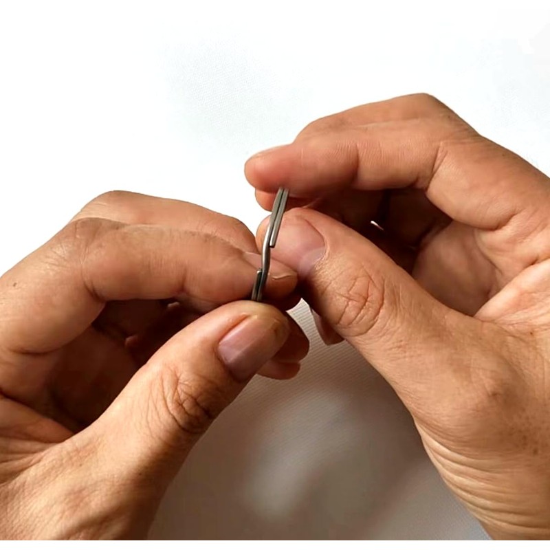 Titanium Heavy Duty Nice Elasticity Key Rings 1.18"/30mm Easy Open