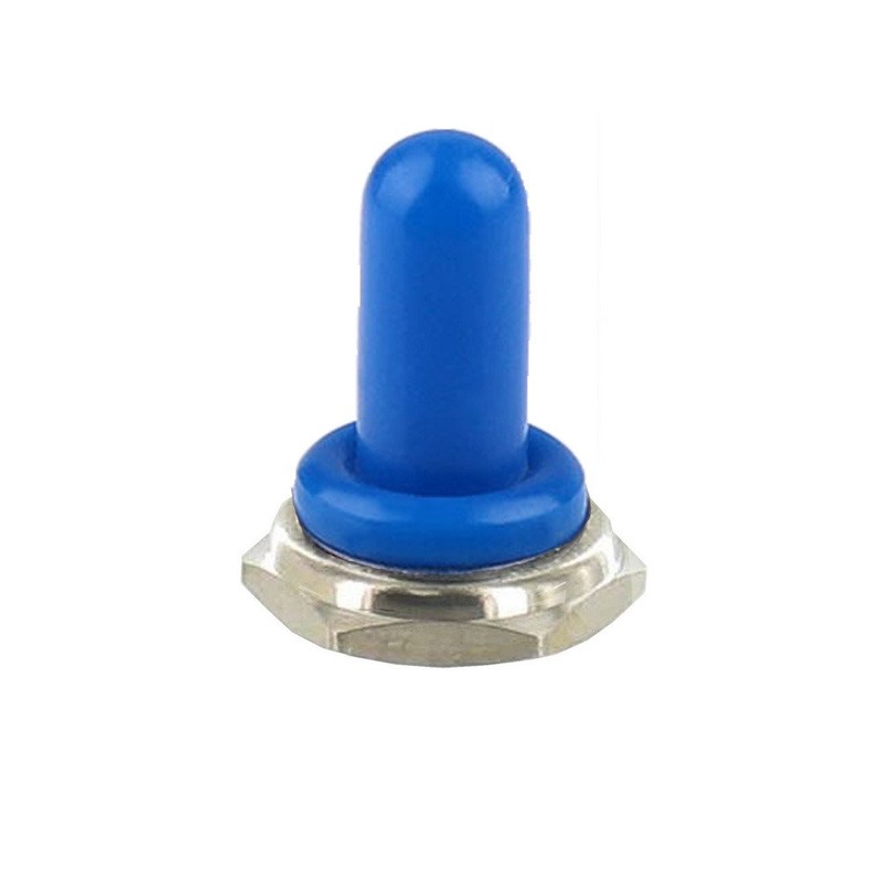 ESUPPORT Blue 12mm Rubber Rocker Toggle Switch Knob Hat Waterproof