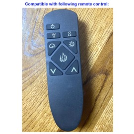 GENGQIANSI Replacement for Twin Star ClassicFlame Electric Fireplace Heater Remote Control 26II342FGT 26II342FGT-S 26II342FGT-A001 26II342FGT-A011 26II342FGT-A000