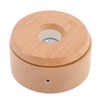 Wooden LED Display Base Rotatable Multi Mode Wood Light Display