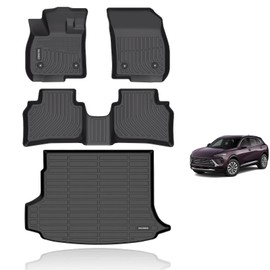 KELCSEECS® Floor Mats & Cargo Liner Custom for Buick Envision 2021-2026 All Weather Protection TPE Floor Liners Front & Rear Row Full Set Envision Accessories Black