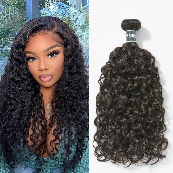 ASHINE Human Hair Bundle Deep Curly Water Wave, Unprocessed Cambodian