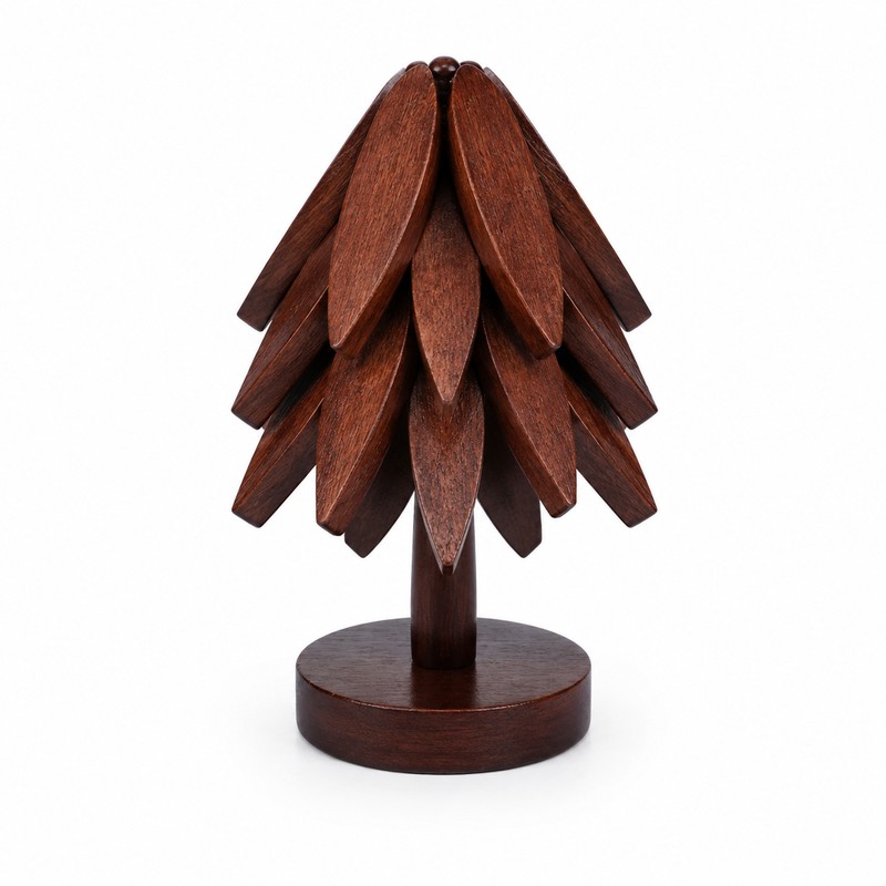 Wooden Trivets for Hot Dishes Decorative Christmas Tree Shape, Kitchen