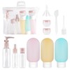 Juego de Botellas de Viaje 6 en 1, Rosa