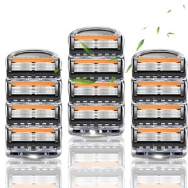 12 Pcs Replacement Blade Razor Headnet Replacement Blade ProGlide Replacement Blade 5 Blades Compatible Manual Razor