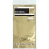 Unique Party 50411 - Foil Gold Plastic Tablecloth, 9ft x