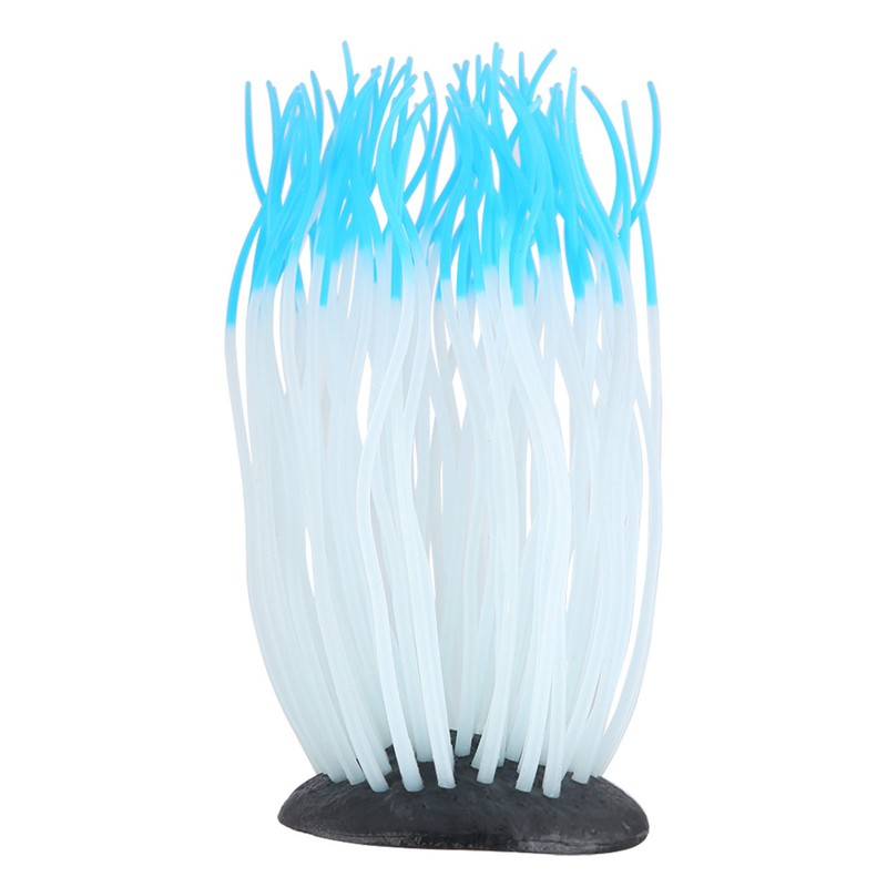 Simulation Artificial Silicone Sea Anemone Coral Ornament for Aquarium Fish