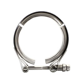UHANBUT 3 Inch Car V Band Clamp, Automotive Exhaust Tube Clamps for Flange Kit, Stainless Steel V Band Clamp Replacement Accessories for Downpipes, Exhaust Systems (3", 1PC)