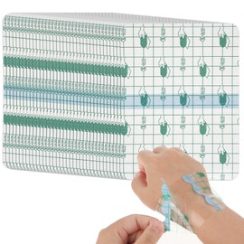 PEOVLVN 50 Pcs Waterproof Dressings for Wounds, Second Skin Tattoo Aftercare Waterproof Bandage Transparent Stretch Film Dressing Tattoo Cover for Swimming Shower Skin Protection (11x15cm)