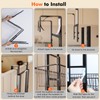 LUXEAR Over the Door Pantry Organizer, 6-Tier Adjustable Over the