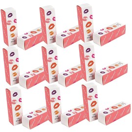 Beatifufu 50pcs Boxes Lipstick Box Lipstick Organizer Lipstick Packaging Design Kraft Paper Lip Balm Tube Lip Cream Packaging Lip Gloss Essential Oil Cardboard Pink Tube Box