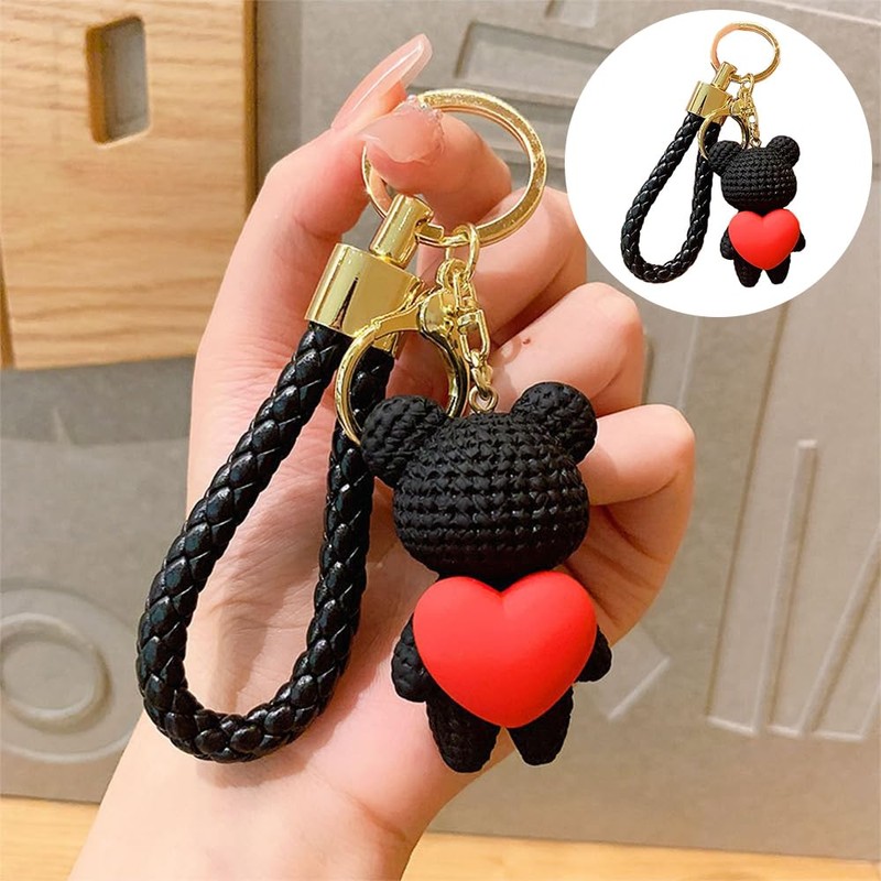 Catwo Keychain, Stylish, Three-Dimensional, Key Chain, Songje, Bear Key Chain,