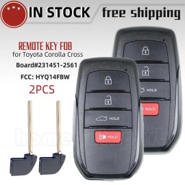 2 Smart Keyless Remote Key Fob for Toyota Corolla 2023 2024-231451-25