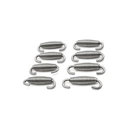 Partuto 8pcs 60mm Stainless Steel Motorcycle Exhaust Pipe Springs Universal Replacement