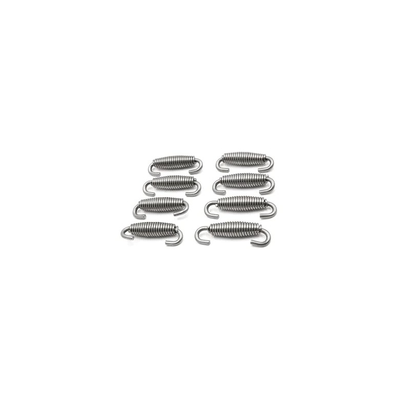 Partuto 8pcs 60mm Stainless Steel Motorcycle Exhaust Pipe Springs Universal