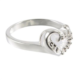 Ringmasters Sweetheart with a Cubic Zirconium LDS CTR Ring Choose the Right Faith Ring | Keepsake LDS Jewelry