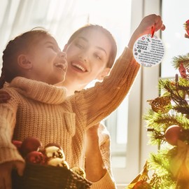 Soul Décor A Year to Remember 2022 Ornament, Velvet Pouch Included, Large 3.75" Round Metal Ornament