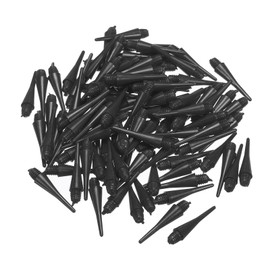wenrescry Pack of 200 Plastic Dart Tips, Soft Dart Tips with 2BA Thread, Durable Replacement Tips for Soft Darts, Easy to Change, Dart Accessory for Dart Sports Enthusiasts (Black