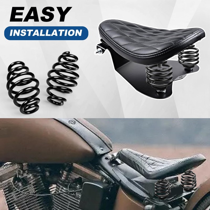 AEEAST Motorcycle Solo Seat Springs, 2 Inch Seat Spring Bracket