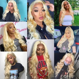 18 20 22 Inch Honey Blonde Bundles Body Human Hair Color 613 Blonde Human Hair Body Wave Bundles Real Unprocessed Human Hair Wet And Wavy Weave Bundle