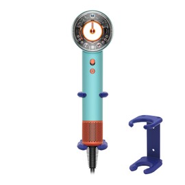 Buwico Wall Mount Holder Compatible with Dyson Supersonic Nura Hair Dryer, Hair Dryer Holder Compatible with Dyson Nura ,Blow Dryer Metal Wall Mount Organizer for Supersonic Nura (Blue)