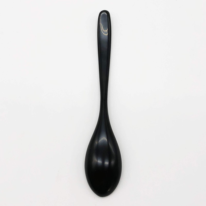 Otto Lacquerware, Wajima Paint, Spoon (Large), Black WA9-8